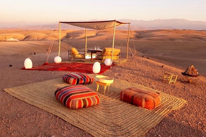 Marrakesh: Sunset Dinner in Agafay Desert with Show & Transfers - Agafay gives you desert scenery without a Sahara expedition