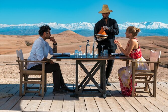 Marrakesh: Sunset Dinner in Agafay Desert with Show & Transfers - The Berber women’s cooperative stop