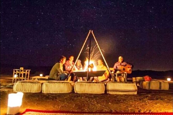 Marrakesh: Sunset Dinner in Agafay Desert with Show & Transfers - Sunset at the ecolodge and tented camp