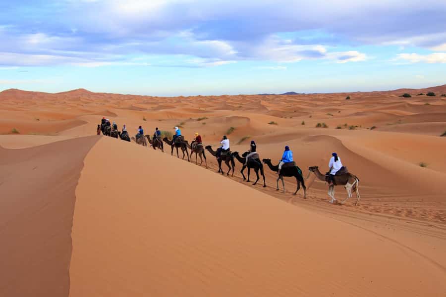 Merzouga: 1-Night in Desert Camp With Dinner & camel ride - From Merzouga parking to the Erg Chebbi dunes