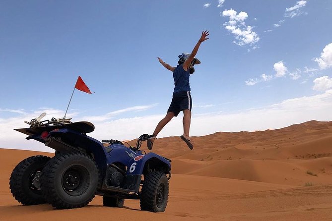 merzouga Desert 1 hour or two hour Quad Bike, and sandboarding - Merzouga Quad Ride at a Glance