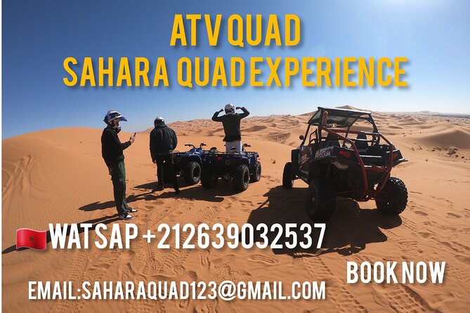 merzouga Desert 1 hour or two hour Quad Bike, and sandboarding - Sandboarding on a Steep Merzouga Dune
