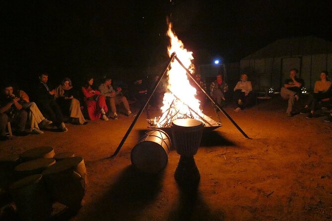Merzouga Overnight Stay in Berber Tent and Camel Ride - Dinner, drums, and a night in the Berber-style camp