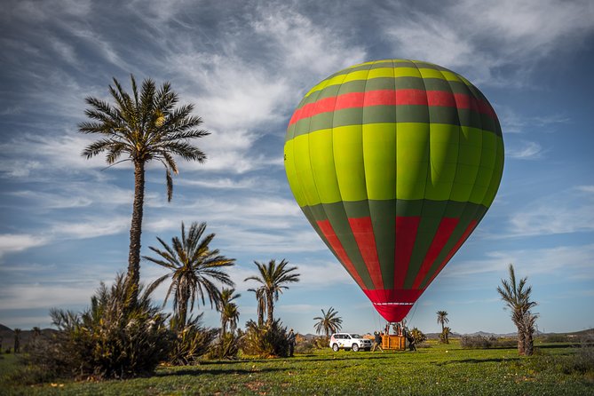 Morning Flight Over Marrakech with Hot Air Balloon Flight - Watching the balloon rise at Jbilet