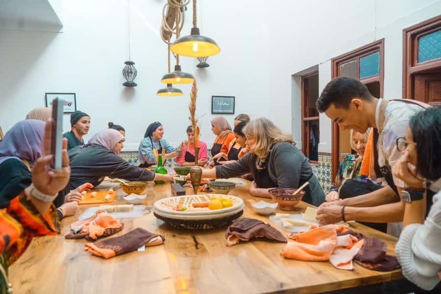 Moroccan Food Cooking Class with a Local Chef in Marrakech - Learning tagine, salads, and Moroccan crepes