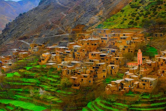 Mountains And Agafay Desert & 3 Valley & Berber Villages with Camel Rid - Walking through Berber villages and mountain valleys