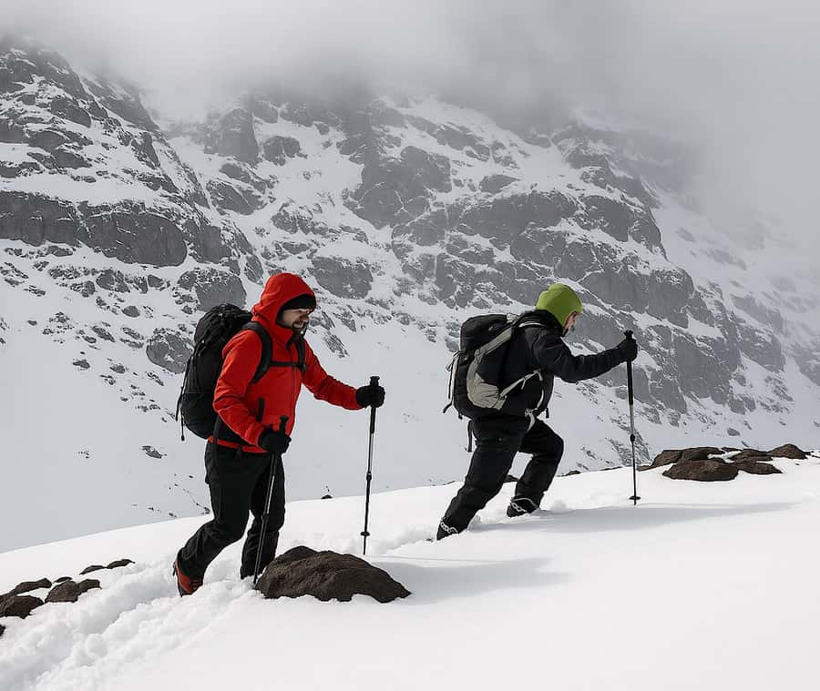 Mt Toubkal Ascent Express Trek 2 Days 1 Nights - Winter conditions and failed summit attempts