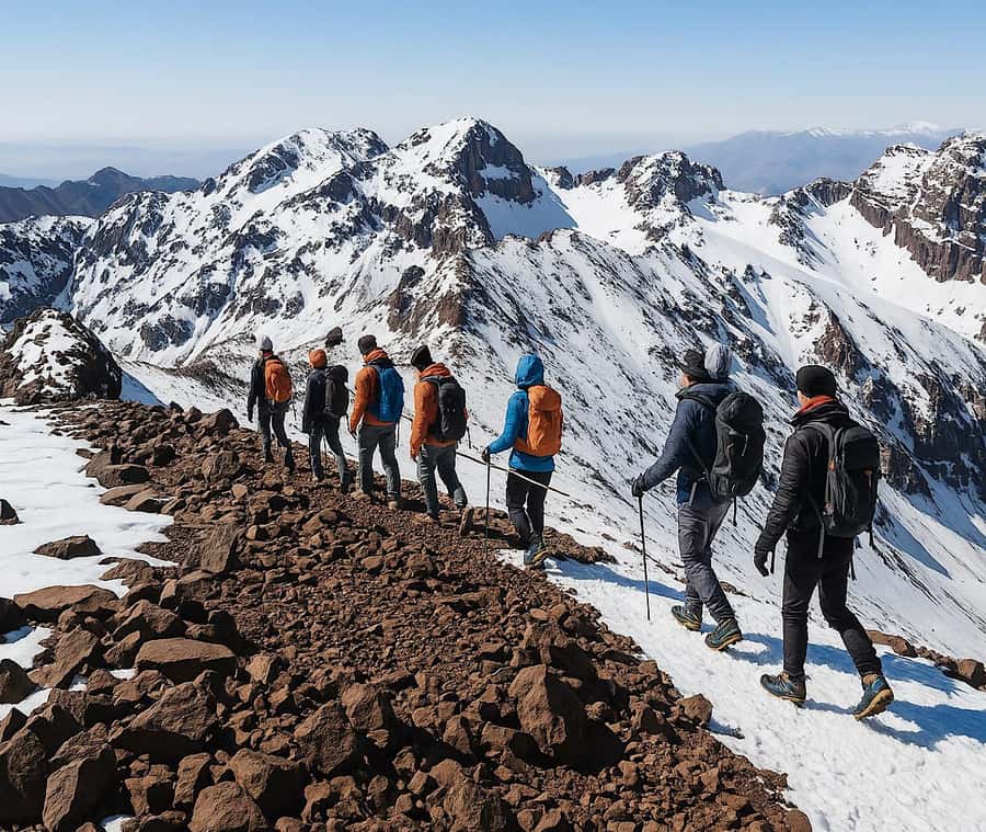 Mt Toubkal Ascent Express Trek 2 Days 1 Nights - Walking through Aït Mizane Valley