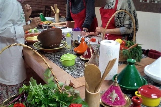 Organic Moroccan Cooking Class At Secret Berber Garden CT - Bread, mint tea, salads, and the main dishes