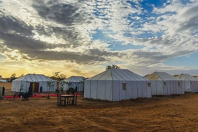 Overnight Camp Camel Trekking In Merzouga - Sunset From the Sand