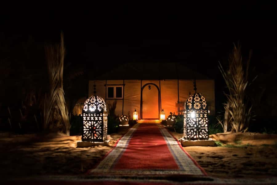 Overnight in Luxury Tent in Desert Camp Erg Chebbi Merzouga - Mint tea, dinner, and your Berber tent