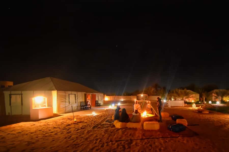 Overnight in Luxury Tent in Desert Camp Erg Chebbi Merzouga - Sunrise over Erg Chebbi