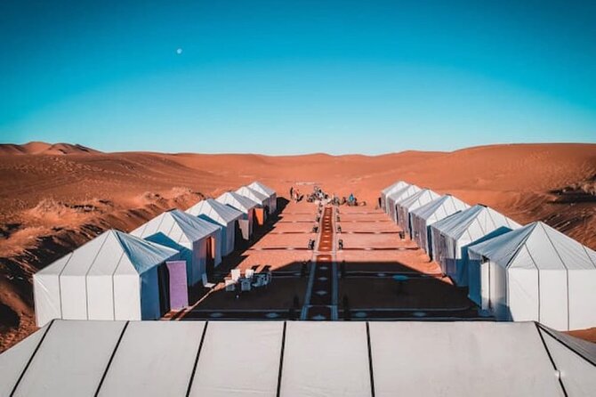 Overnight stay in desert camp & Camel trekking in the Sahara - Sunrise, shower, and the camel ride back