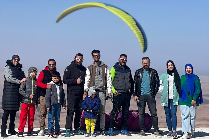 Paragliding and Camel tour in Agafay from Marrakech - The flight over Aguergour and the Atlas foothills