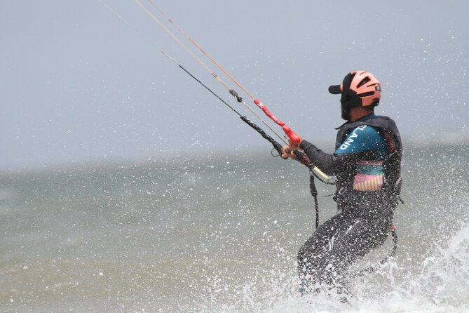 Private Kitesurf Lesson in Essaouira Morocco - From sand to water: body dragging and board starts