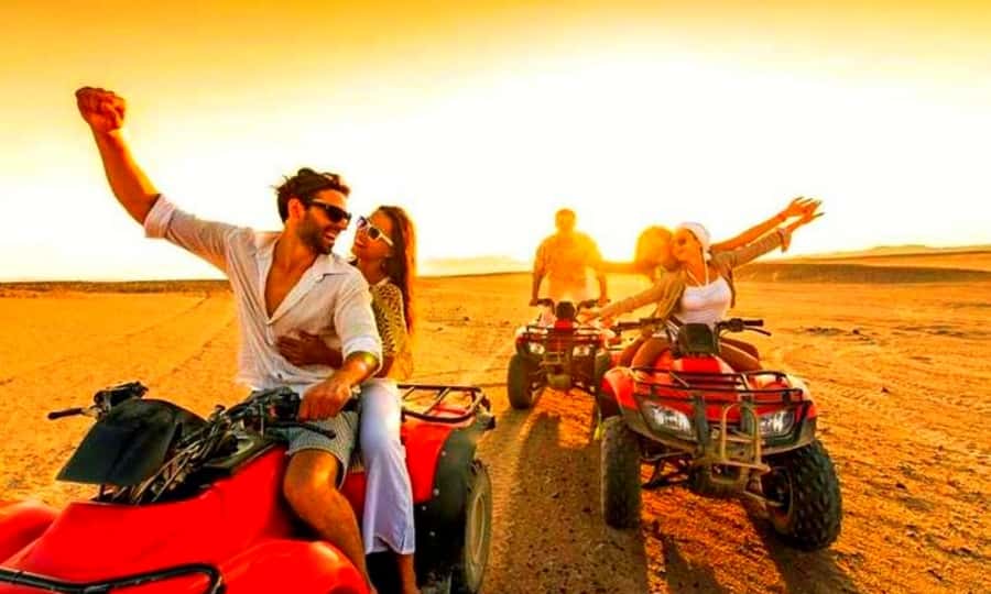 Quad bike and Lunch & Pool in Desert Marrakech Agafay - The drive from Marrakech starts the experience