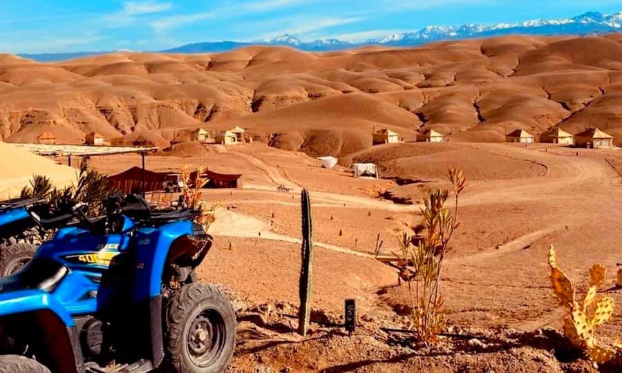 Quad bike and Lunch & Pool in Desert Marrakech Agafay - The quad ride brings the main burst of energy
