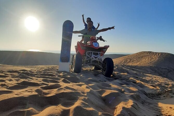 Quad Bike and Sandboarding on Sand Dunes Wild Beach - Getting started with pickup from Agadir