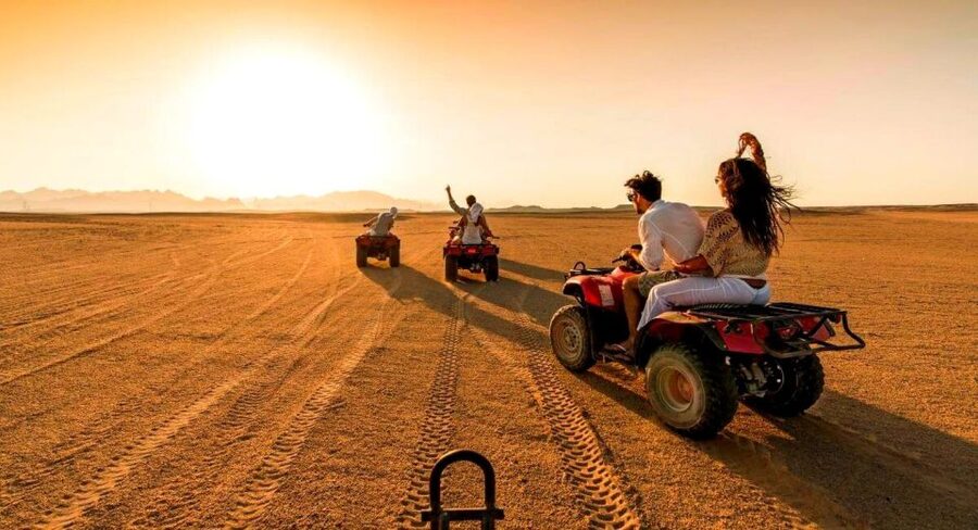 Quad biking in Agafay Desert with lunch & Camel Ride & pool - Guides who keep the day moving