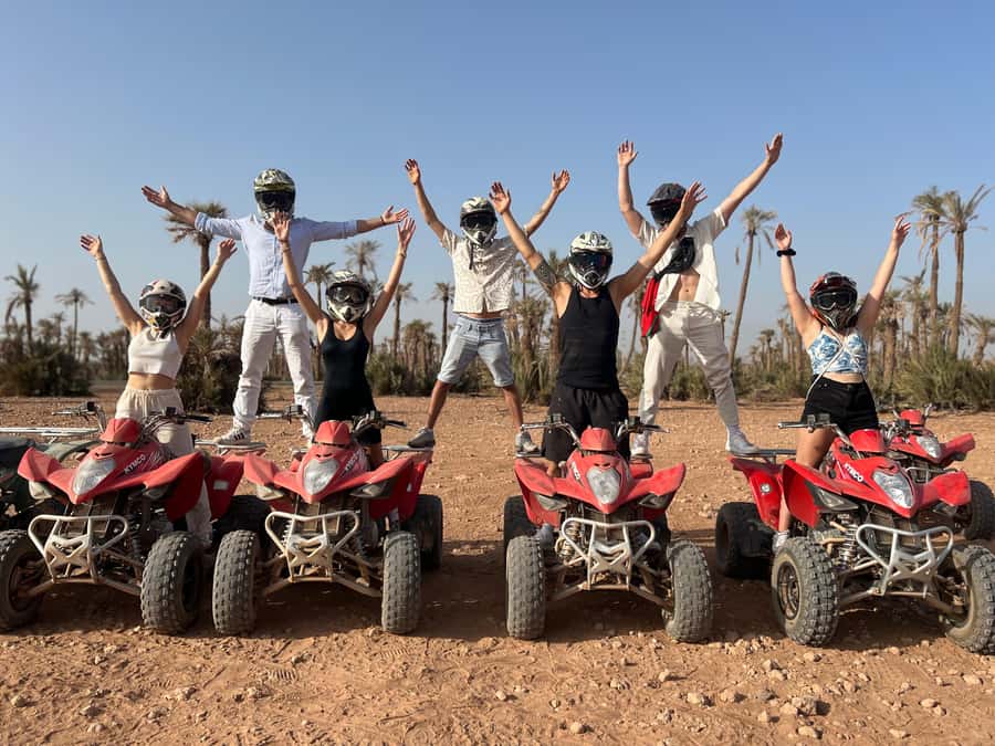 Quad biking in Marrakech's desert palm grove - Riding among the palms