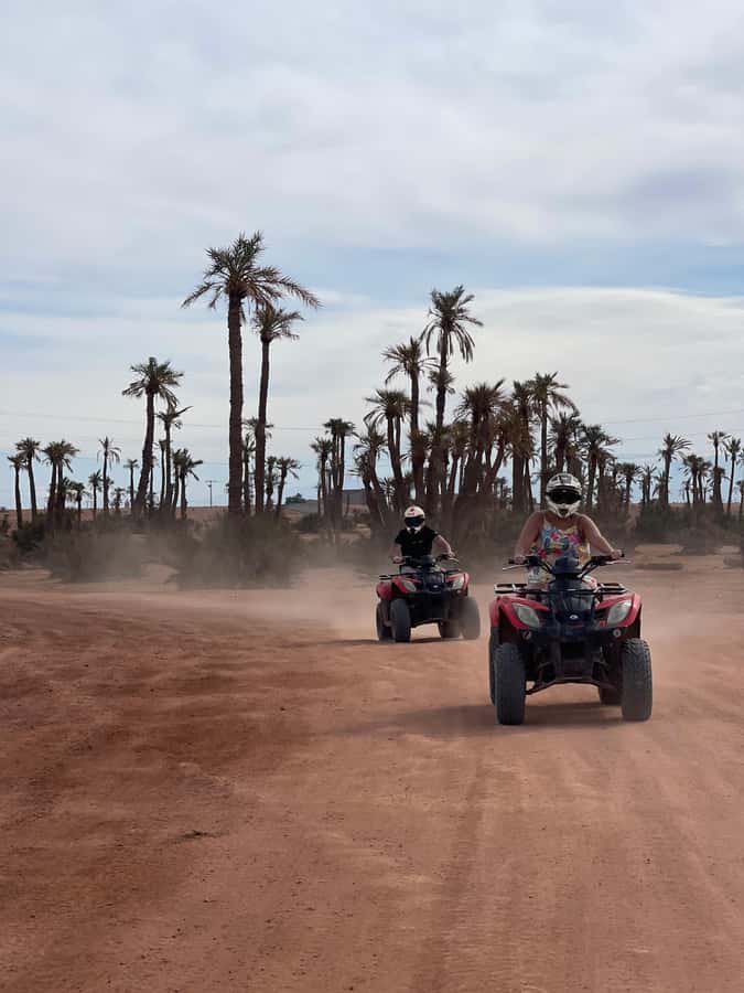 Quad biking in Marrakech's desert palm grove - Guides who can make the ride easier