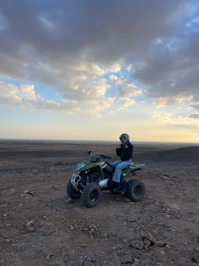 Quad biking in Marrakech's desert palm grove - Who will enjoy this activity most?
