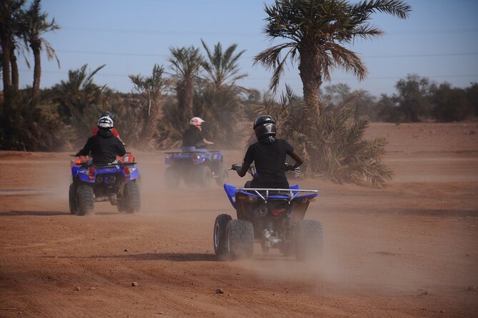 Quad Excursion in Marrakech with Pick-up from Hotel or Riad - Safety briefing, helmet, and goggles before the ride