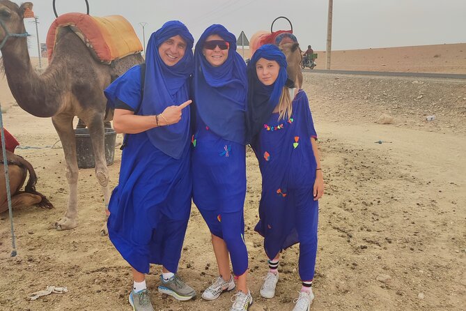 Quad excursion to the Agafay desert near Marrakech - Mint tea in a nomadic setting