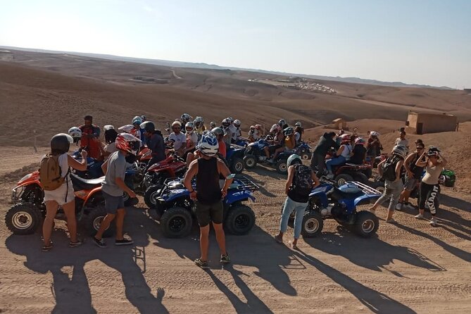 Quad ride at the desert of the Palmeraie of Marrakech - Photo stops in the desert setting