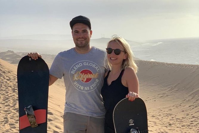 Sandboarding guided experience from Agadir - The ocean and dunes are the real reward
