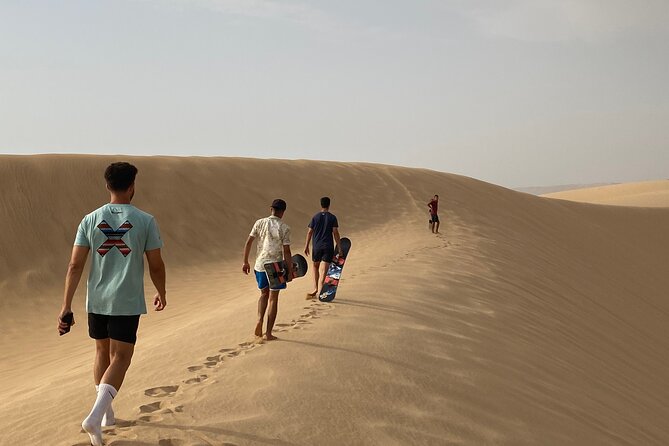 Sandboarding ( Sand Surfing ) in Agadir - Reaching the Taboga dunes