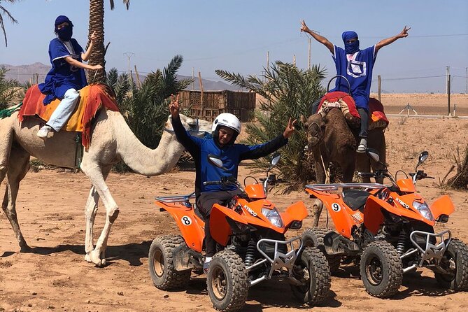 Sensational quad and camel ride in the palm grove - From central Marrakech to the palm grove