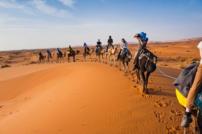 Shared group Fez to Fez Sahara tour 2Days/1Night - Arriving at Merzouga and Erg Chebbi