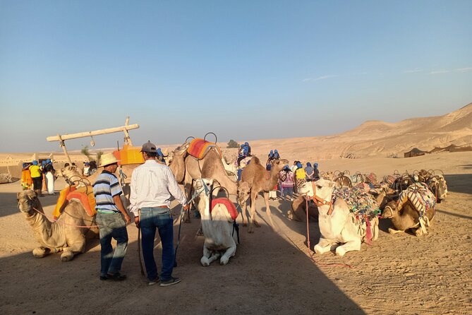 Sunset camel ride Agafay desert Marrakech - How the timing affects the sunset
