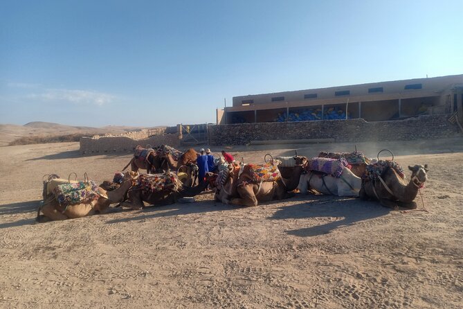 Sunset camel ride Agafay desert Marrakech - Small details that make the outing easier