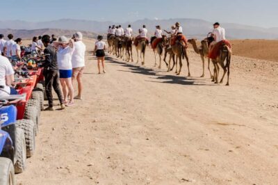 Sunset Camel Ride in Agafay Desert with dinner and pool