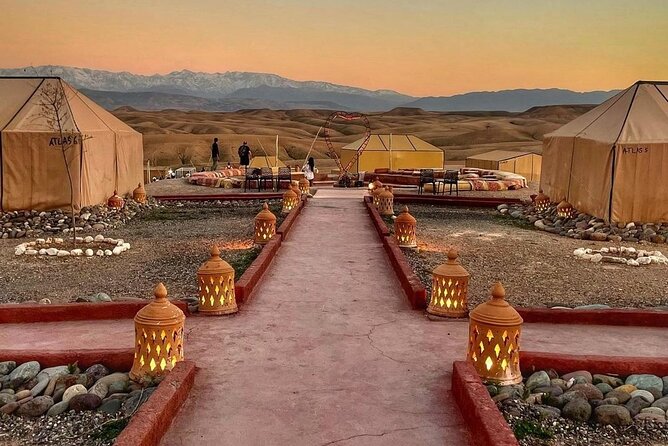 Sunset views with dinner show and came ride tour - Dinner under Berber-style tents