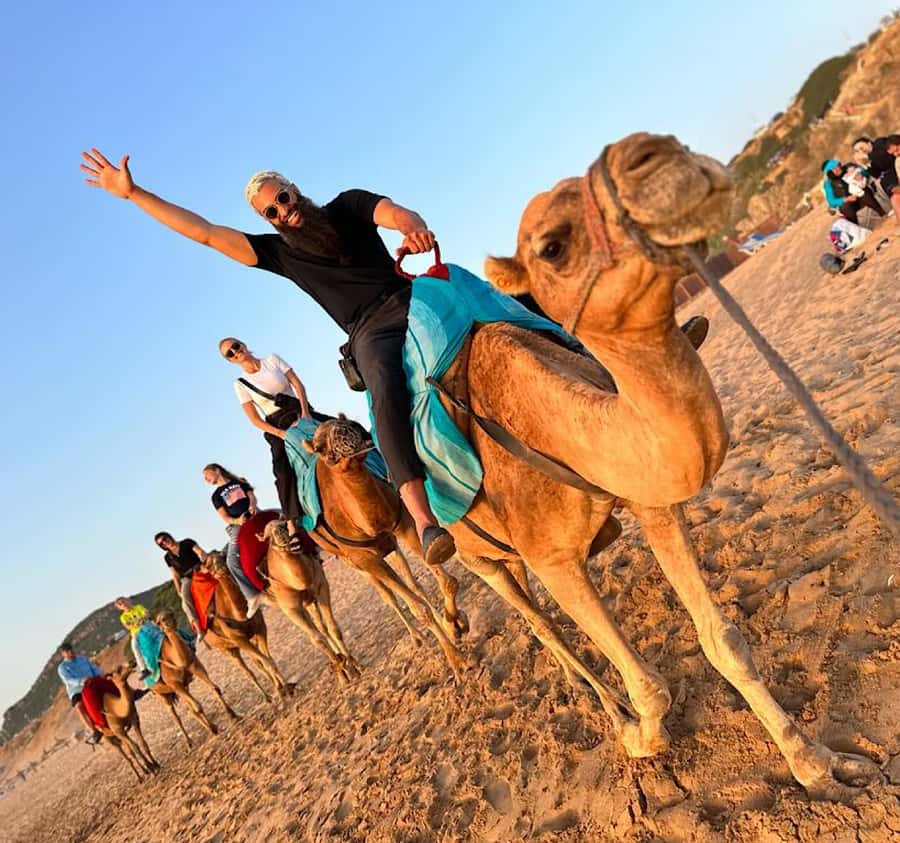 Tangier: Achakar Beach Sunset Camel Ride & Moroccan Dinner - Cap Spartel and the Atlantic-Mediterranean meeting point