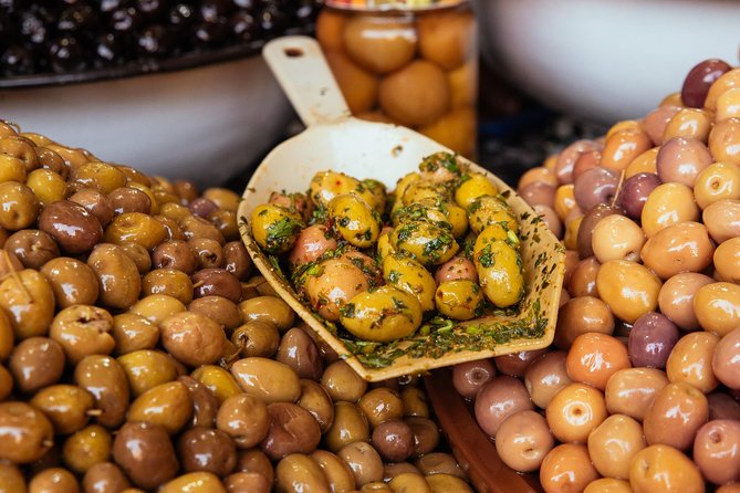 The 10 Tastings of Marrakech With Locals: Private Food Tour - Three Moroccan salads above the souks