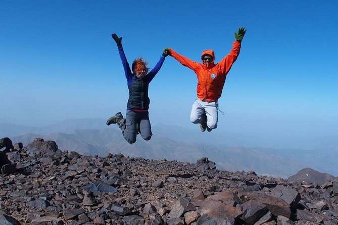 toubkal ascent from Marrakech 2 Days - Summit morning: steep ground before sunrise