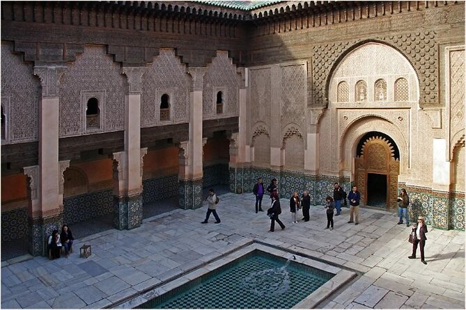 tour of marrakech-medina, souks, secret gardens,Madrassa& stories - Spices, argan oil, and the herbal pharmacy stop