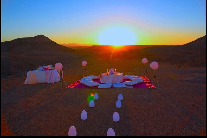 WOW dinner at Agafay Desert with Sunset from Marrakech - How the small-group promise affects the evening
