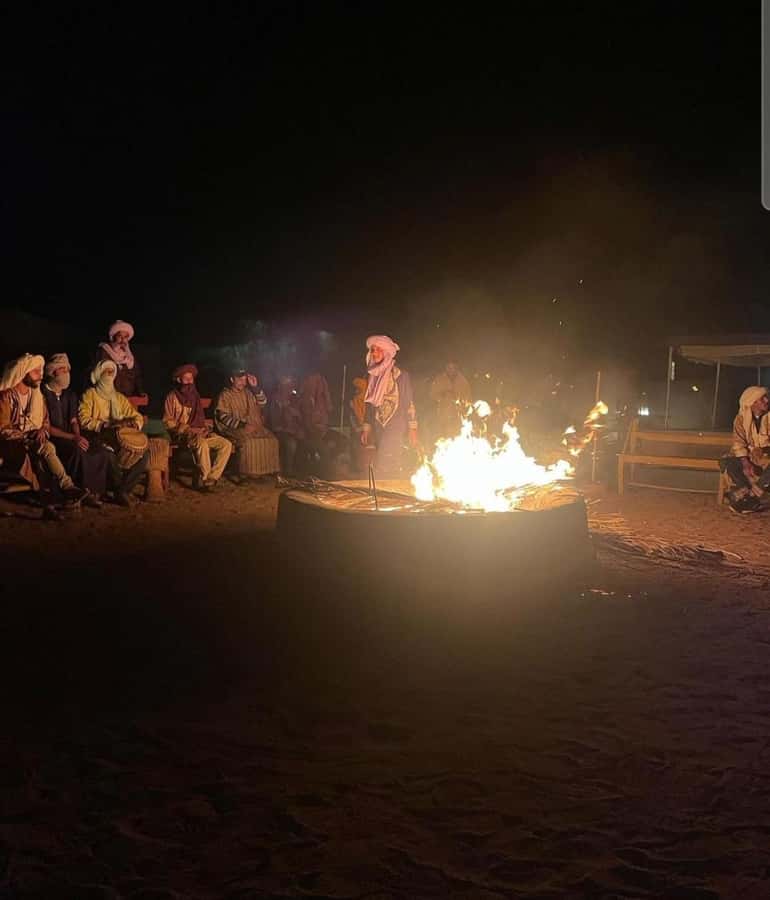 Zagora Desert: 2-Day 1-Night Desert Expedition to Remember - Dinner, drumming, and a cold night under the stars